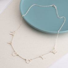 Load image into Gallery viewer, SPACED LETTER NAME NECKLACE