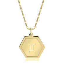 Load image into Gallery viewer, ZODIAC HEXAGON NECKLACE